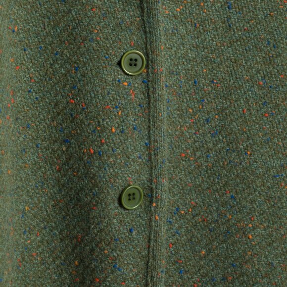 Sundazed (Belgium) Chevron Tweed Knit Bias Bound Cloverleaf Cardigan : M - Picture 7 of 8